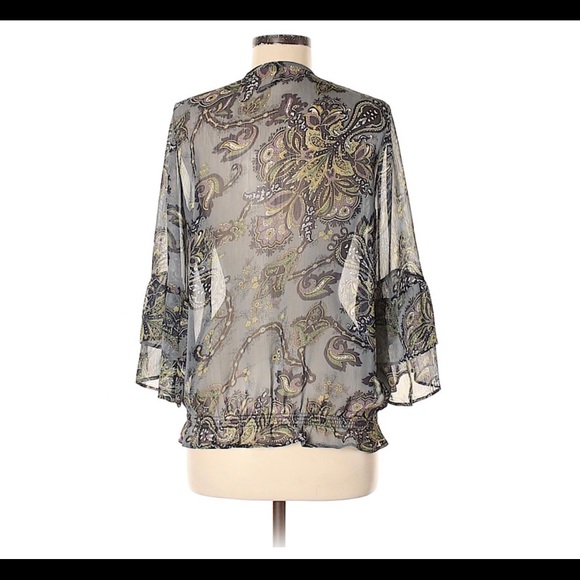 Kay Celine paisley print chiffon blouse - Picture 3 of 11